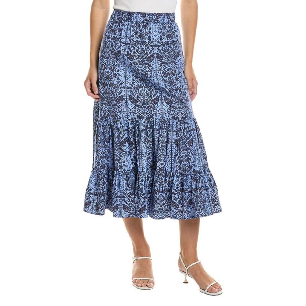 Sail To Sable Womens Midi Skirt, Blue